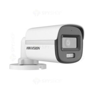 Camera supraveghere exterior cu iluminare duala Hikvision DS-2CE17K0T-LTS, 5 MP, 2.8 mm, IR/lumina alba 40 m, microfon si difuzor