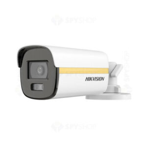 Camera supraveghere exterior HikVision ColorVu DS-2CE12KF3T-LE, 5 MP, 2.8 mm, IR/lumina alba 40 m, PoC