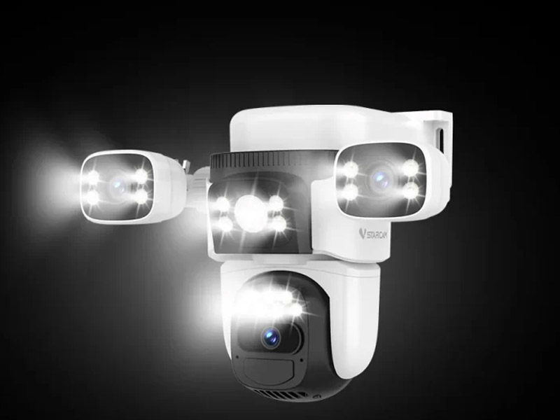 Camera supraveghere Speed Dome PT 4G cu iluminare duala si panou solar Vstarcam BG621SR, 2MP, PIR 10 m, 4x 4 mm, IR/lumina alba, microfon si difuzor, alarma, acumulator 8000 mAh, auto tracking, slot card - imagine 6