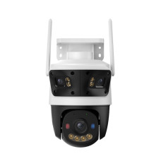 Camera supraveghere IP WiFi 6 rotativa PT cu lentila tripla Imou Cruiser Triple Full Color IPC-S7UP-11M0WED, 5 MP + 2 x 3MP, mod Always On Record, microfon si difuzor, 2x slot card