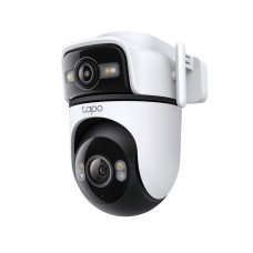 Camera supraveghere wireless IP WiFi PT cu lentila duala TP-Link Full Color TAPO C545D, 3MP+3MP, IR/lumina alba 30 m, microfon si difuzor, slot card, control prin aplicatie, detect