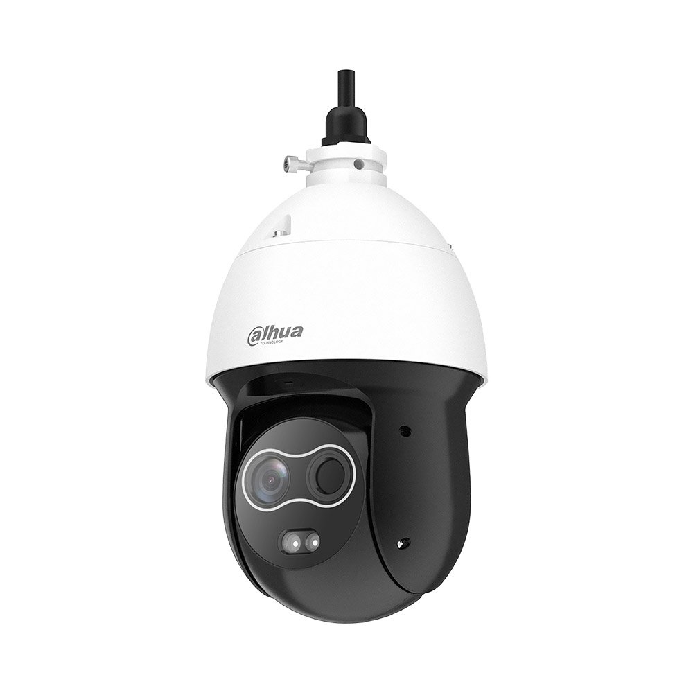 Camera supraveghere termica IP Speed Dome PTZ Dahua TPC-SD2241-B3F4-DW-S2, 4 MP, 3.5 - 4 mm, iluminare lumina alba 35 m, microfon si difuzor, alarma audio si luminoasa, slot card, PoE+