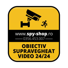 Sticker autocolant supraveghere 24 de ore